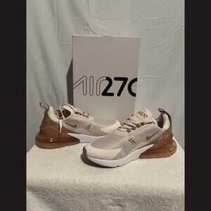 Nike Air Max 270 Men’s Sneakers Brown Tan Running Shoes Size 9.5